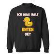 Ich Mag Halt Enten Badeente Ente Sweatshirt