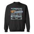 With Ich Schnarche Nicht Chainsaw Motif Sweatshirt