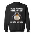 Ihr Seid Doch Wieder Ohne Supersicht Sweatshirt, Schwarzes Lustiges Tee