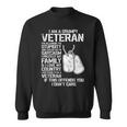 I'm A Grumpy Old Veteran Fathers Day Papa Veterans Day Sweatshirt