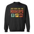 I'm Just Here For The Hookups Camp Rv Camper Camping Sweatshirt
