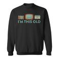 I'm This Old Retro Vintage Tv Boom Box Camera Baby Boomer Sweatshirt