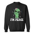 I'm Peace Alien Couples Matching Valentine's Day Sweatshirt
