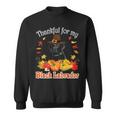 I'm Thankful For My Black Labrador Dog Lover Pumpkin Fall Sweatshirt