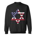 Israel American Flag Star Of David Israelite Jew Jewish Sweatshirt