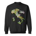 Italy Travel Map Flag Italia Pride Souvenir Vacation Sweatshirt