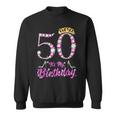 It's My 50Th Birthday Queen Tiara Shoes 50 Yrs Old Bday Sweatshirt