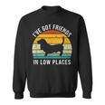 I've Got Friends In Low Places Basset Hound Retro Sweatshirt