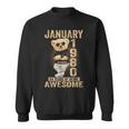 January 1980 44Th Birthday 2024 44 Years Of Being Awesome Sweatshirt