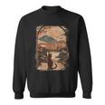 Japanese Cat With Landscape And Mountain Sweatshirt