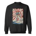 Japanese Mecha Anime Robot Kanagawa Great Wave Manga Sweatshirt