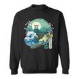 Japonés Tortuga Mar Gran Ola Kanagawa Japón Arteintage Camisa de entrenamiento
