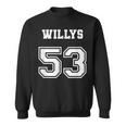 Jersey Style 53 1953 Willys 4X4 Vintage Mb Army Truck Car Sweatshirt