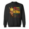 Junenth Black King Nutritional Facts Pride African Mens Sweatshirt