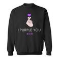 K-Pop I Purple You Kpop Hand Symbol Heart Korean Sweatshirt