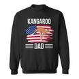 Kangaroo Us Flag 4Th Of July Father's Day Kangaroo Dad Sweatshirt