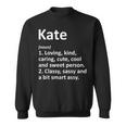 Kate Definition Personalized Name Birthday Idea Sweatshirt