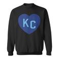 Kc Heart Kc Kansas City Kc Love Kc Powder Blue Kc 2-Letter Sweatshirt