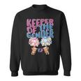 Keeper Of The Gender RevealCute Baby Bear Balloons Sweatshirt