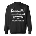 Klarinettist Clarinettist Slogan Sweatshirt