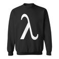 Lambda Greek Letter Says Lambda Greek Sign Symbol Function Sweatshirt