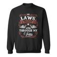 Laws Blood Runs Through My Veins Vintage Family Name Sweatshirt