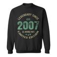 Legend Since 2007 17Th Birthday Retro 17 Years Old Boy Sweatshirt