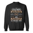 Legends Born In 1962 62Th Birthday 62 Years Old Bday Men Sweatshirt