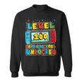 Level 100 Days Of School Unlocked Boys Gamer Video Games Sweatshirt