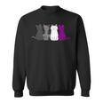 Lgbt Pride Cat Animal Ace Flag Asexuality Demisexual Asexual Sweatshirt