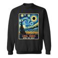 Lima Ohio Total Solar Eclipse 2024 Starry Night Van Gogh Sweatshirt