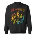 Live Laugh Lucifer Horror Satan Satanic Demon Devil Vintage Sweatshirt