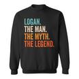 Logan The Man The Myth The Legend First Name Logan Sweatshirt