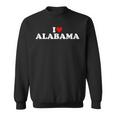 I Love Alabama Heart Sweatshirt