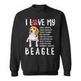 I Love My Beagle Beagle Lover Gif Sweatshirt