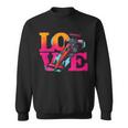 Love Drag Racing Vintage Colorful Drag Racing Cars Lover Sweatshirt