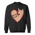 I Love Heavy Metal Heart For 80S 90S Music Lover Sweatshirt