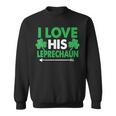 I Love His Leprechaun- St Patrick's Day Couples Sweatshirt