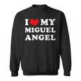 I Love My Miguel-Angel Amo A Mi Miguel-Angel Cuello Camisa de entrenamiento
