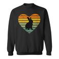 I Love Rabbit Retro Heart Rabbit Fan Sweatshirt