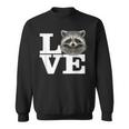 I Love Raccoons Raccoon Love Cute Racoon Sweatshirt