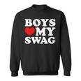 Love My Swag Boys Heart Hip HopSweatshirt