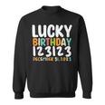 Lucky Birthday 123123 Happy New Year 2024 Birthday Party Sweatshirt
