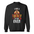 Lustige Türkei Papa Thanksgiving Schwangerschaft Ankündigung Sweatshirt