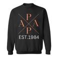 Lustiger Papa Est 1984 Papa Seit 1984 Papa 1984 Sweatshirt