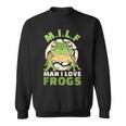 Man Ich Liebe Frogs MILF Frog Sweatshirt