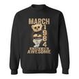 March 1984 40Th Birthday 2024 40 Years Of Being Awesome Sweatshirt