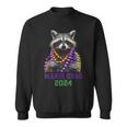 Mardi Gras 2024 Bead Party Street Parade Cute Raccoon Sweatshirt