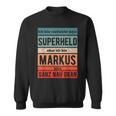 Markus First Name Lettering Boys Sweatshirt