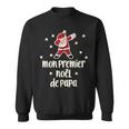 Mein Erstes Weihnachtsfeston Papa Dabbing Santa Eltern Sweatshirt